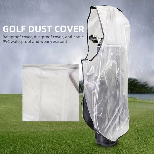 Golf bag cover with - cover, zipper