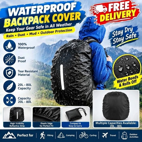Waterproof backpack cover rain - waterproof,